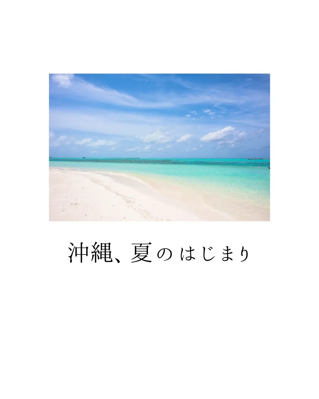 沖縄が1年で最も輝く季節✨