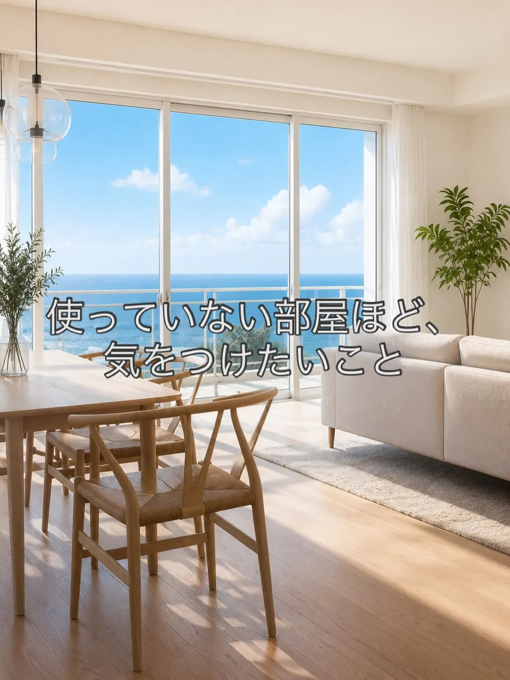 使っていない部屋ほど、少しだけ気にかけてあげてほしい。