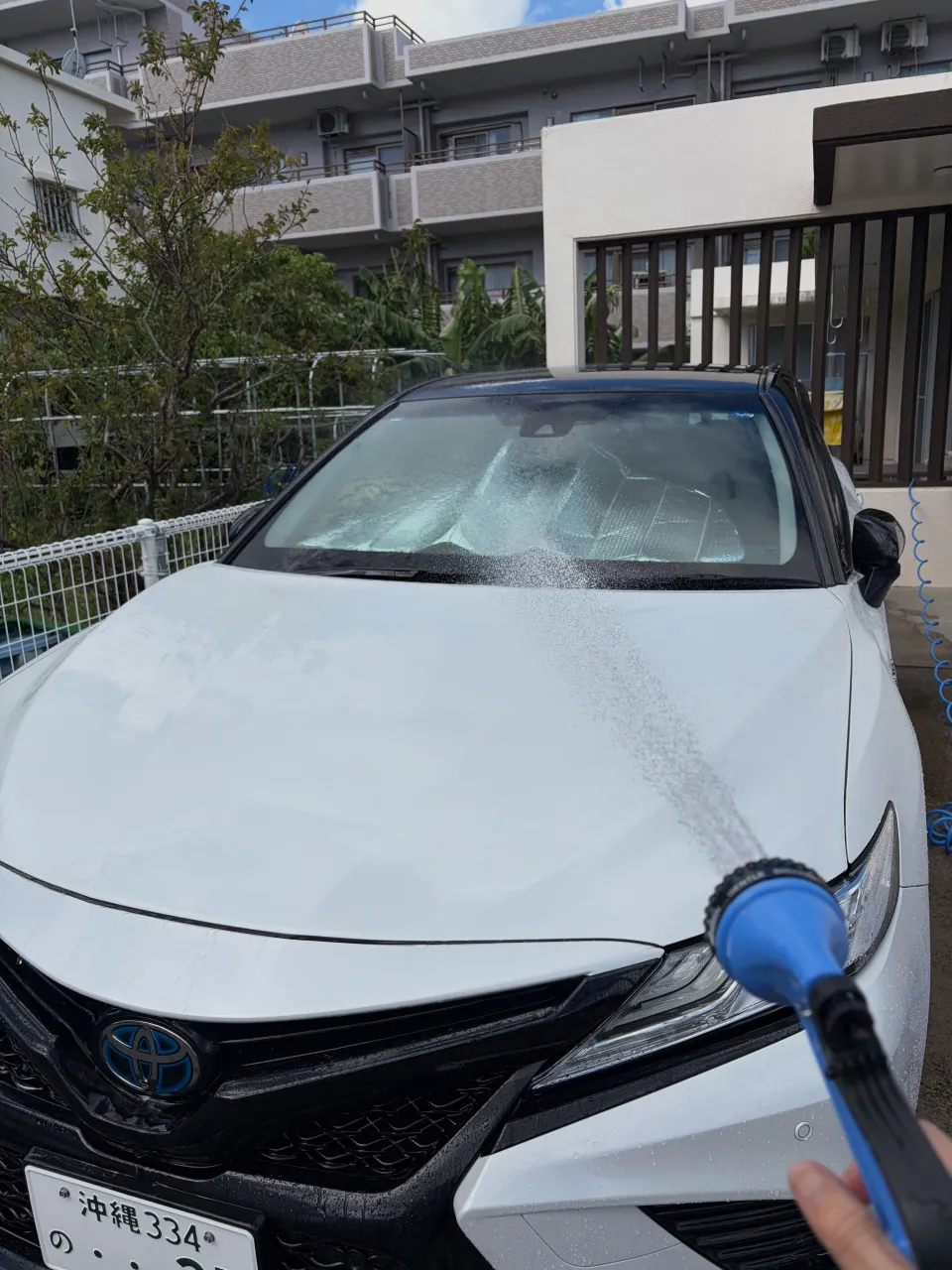 愛車の洗車完了✨